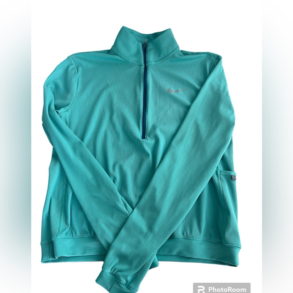 Nike Element Half Zip Pullover in Washed Teal/Marina - Picture 3 of 5